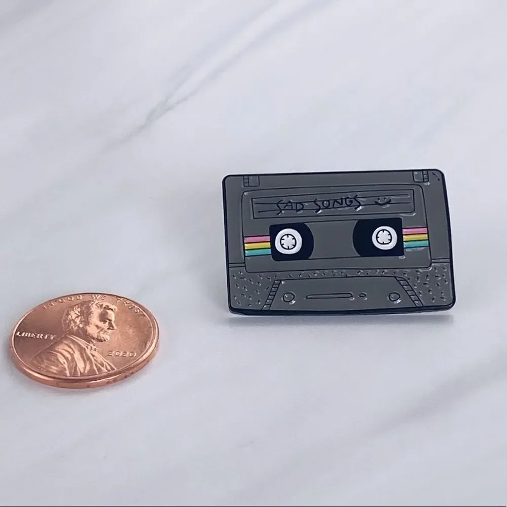 Sad Songs Cassette Enamel Pin/ Brooch
